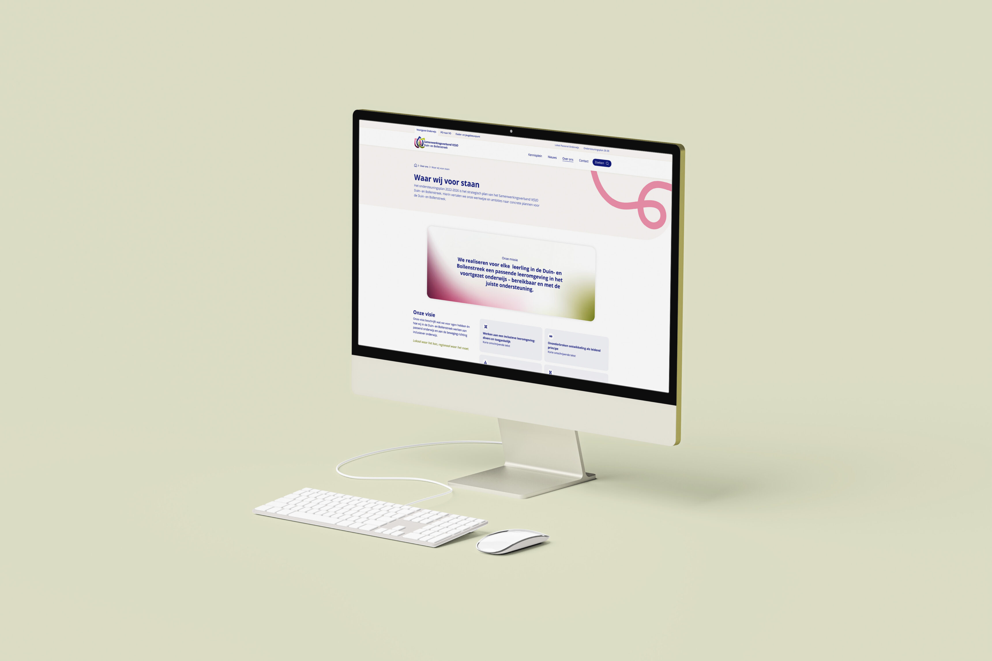 Voorbeeld van website samenwerkingsverband duin- en bollenstreek