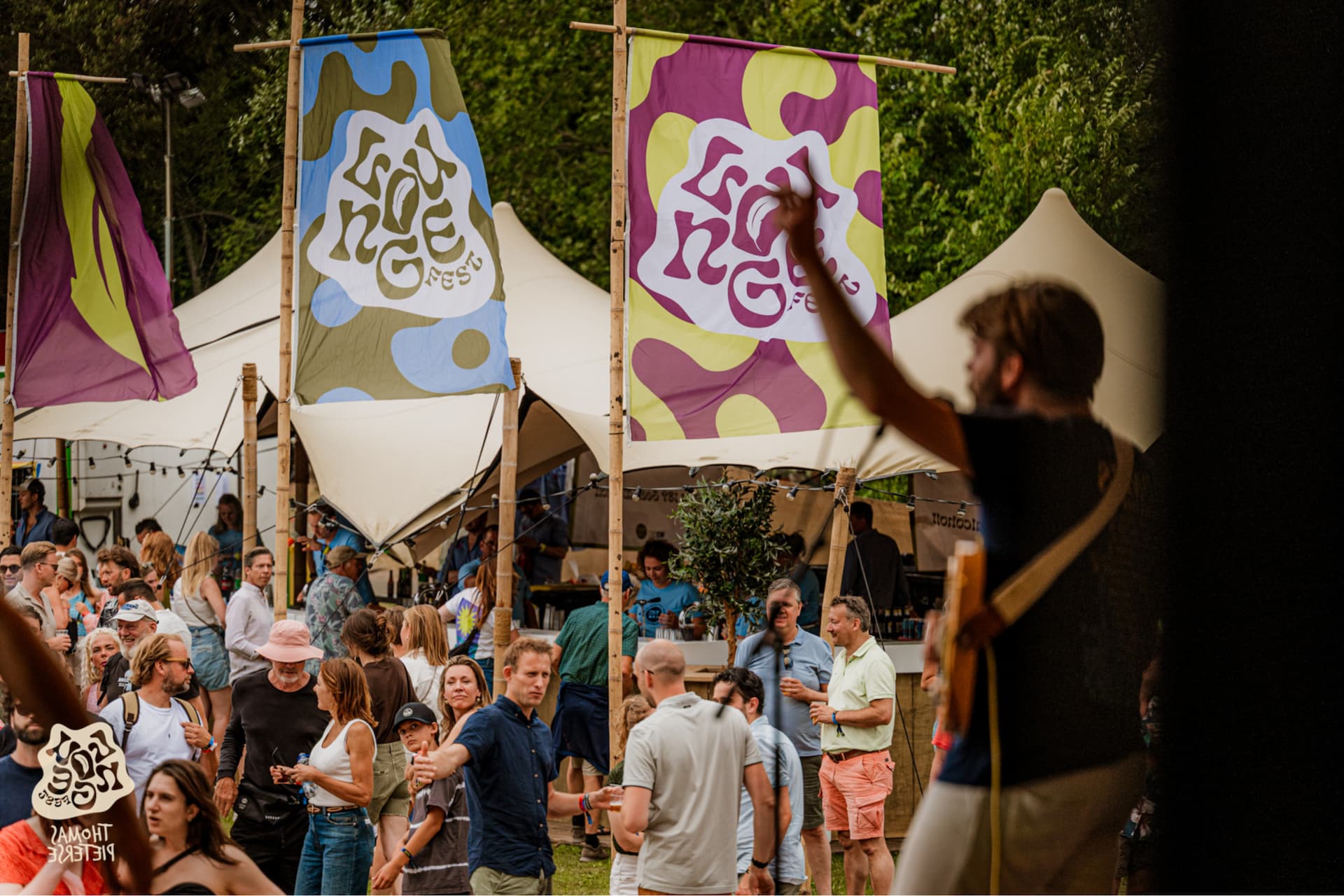 Publiek op een festival